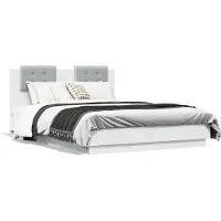 vidaXL Cadre de lit sans matelas blanc 120x190 cm