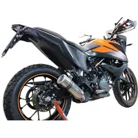 Gpr Exhaust Systems M3 Inox Ktm Adventure 250 2020-2022 E5 Round Homologated Slip On Muffler Argenté Homologated