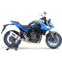 Gpr Exhaust Systems Albus Ceramic Suzuki Gsx-8s 2022-2024 E5 Oval Not Homologated Full Line System Bleu Not Homologated