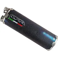 Gpr Exhaust Systems Dual Poppy Honda Crf 1100 L Africa Twin 21-22 Ref:e5.h.264.dual.po Carbon&stainless Steel Homologated Oval Muffler Noir Homologated