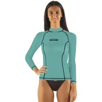 Seac Sub T-sun Long Sleeve Rash Guard Bleu M Femme