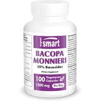 SuperSmart Bacopa Monnieri Dietary Supplement - 100 Gél. Vég.