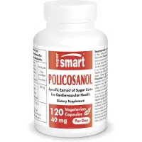SuperSmart Policosanol Dietary Supplement - 120 Gél. Vég.