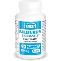 SuperSmart Bilberry Extract Dietary Supplement - 90 Gél. Vég.