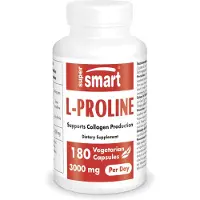SuperSmart L-Proline 500 mg Dietary Supplement - 180 Gél. Vég.