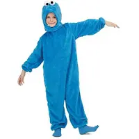 MOM Basic Cookie Monster Junior Costume Bleu 7-9 Years Enfants