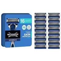 Wilkinson Lames de rasoir Hydro 5 pour hommes - Revêtement en carbone, gel hydratant et tondeuse de précision