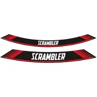 Puig 9134R Rim Strips Specials pour DUCATI SCRAMBLER ICON Rouge