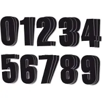 Holeshot 7900w 11 Cm Panel Number Holder 100 Pieces Graphics Kit Noir