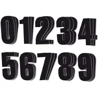 Holeshot 7900b 11 Cm Panel Number Holder 100 Pieces Graphics Kit Noir
