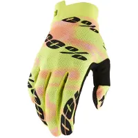 100% Itrack Off-road Gloves Jaune S / Short