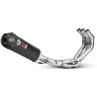 MIVV Oval Yamaha Mt-09/fz-09 2013-20 Y.042.l3c Homologated Full Line System Argenté Homologated
