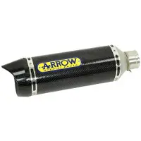 Arrow Thunder Carbon With Carbon End Cap Honda Cb 125 R ´18-20 Homologated Muffler Doré Homologated