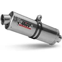 MIVV Oval Yamaha Ténéré 700 2019-24 Y.064.lx1 Homologated Slip On Muffler Argenté Homologated