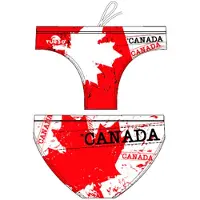 Turbo Canada Leaf Swimming Brief Rouge,Blanc 3XL Homme