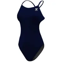 Tyr Durafast Elite Cutoutfit Solid Swimsuit Bleu 7-8 Years Fille