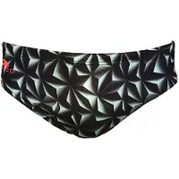 Turbo Mountain Geo Swimming Brief Vert,Noir 5XL Homme