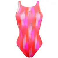 Turbo Geo Zig Swimsuit Rouge,Rose 3XL Femme