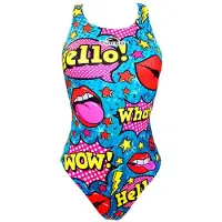 Turbo Pop Comic Swimsuit Multicolore 3XL Femme