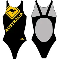 Turbo Australia Kangaroo Signal Pro Resist Swimsuit Noir 4XL Femme