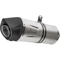 Leovince Lv One Evo Vespa Gts 300 Hpe/super/sei Giorni 19-20 14316e Homologated Muffler Argenté Homologated