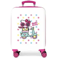 Hello Kitty unisex pour enfant. 4231722 Cabin Suitcase Girl Gang Rigid white -38x55x20cm (OSFA), Blanc, Casuel, ABS/Polycarbonate, Cabine, m