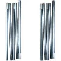Nordisk Midgard 9.2 A Frame Alu Pole Set 2 Units Argenté