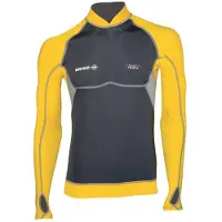 BEUCHAT Atoll 2 Mm Long Sleeve Rash Guard Jaune,Gris XS Homme