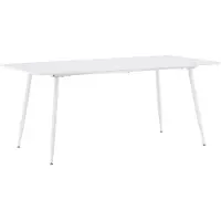 Ebuy24 Silar table de salle à manger 90x180 cm blanc.