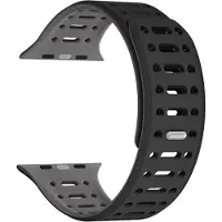 Cover-Discount Apple Watch 44/45/46/49mm - Bracelet sport en silicone bicolore (Silicone), Sangles de montre, Gris
