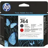 HP F9J88A (744) - Noir mat + rouge - Tête d'impression