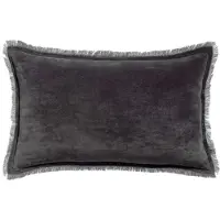Vivaraise Housses de coussins FARA - Gris - 30x50 cm