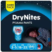 DryNites Couches Slip Absorbant Garçon 64 Unités