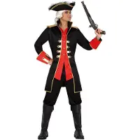 Atosa Pirate Captain Costume Noir M-L Enfants