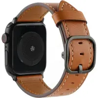 Cover-Discount Apple Watch 42/41/40mm - Bracelet de remplacement en cuir (Cuir), Sangles de montre, Marron