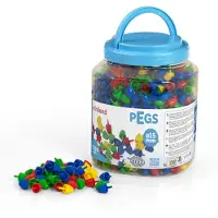 Miniland Pegs Primary 15 Mm 1300 Units Multicolore Enfants