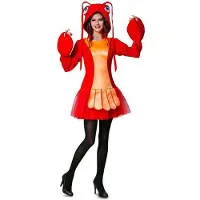 MOM Lobster Woman Costume Orange S Enfants