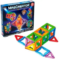 Cra-Z-Art Magcreator Magnetic Construction Set 31 Pieces Multicolore Enfants