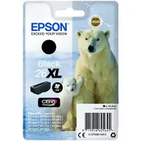Epson 26XL (C13T26214012) - Noir - Cartouche d'encre - Grande capacité