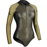 C4 Freediving Aurea 2 Mm Woman Long Sleeve Shorty Jaune XS Femme
