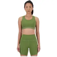 New Balance Sleek Medium Support Pocket Medium Impact Sports Bra Vert S Femme