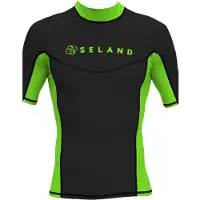 Seland Elastan Short Sleeve Rash Guard Vert M Homme