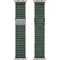 DUX Apple Watch 42/41/40mm - Bracelet de remplacement en tissu nylon (38 mm, 40 mm, 41 mm, 42 mm, Nylon), Sangles de montre, Vert