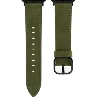 Cover-Discount Apple Watch 42/41/40mm - Bracelet de remplacement en cuir (Cuir), Sangles de montre, Vert