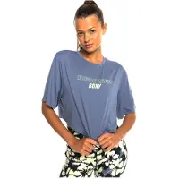 Roxy Beachboun Boxy Uv Short Sleeve T-shirt Bleu M Femme