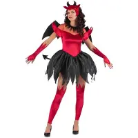 MOM Devil Woman Costume Rouge M Enfants