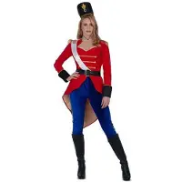 MOM Toy Soldier Jacket Hat And Meshes Costume Rouge XL Enfants