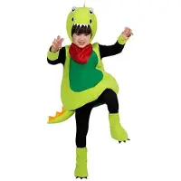 MOM Small Dinosaur Costume Vert 5-6 Years Enfants
