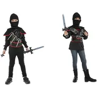 MOM I Want To Be A Ninja Kids Costume Noir 5-7 Years Enfants