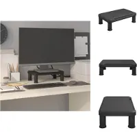 vidaXL Support d'écran noir 38x24x10,5 cm - Meuble TV